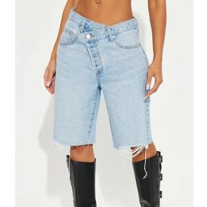 NWT The Crossover Baggy Denim Jorts - Light